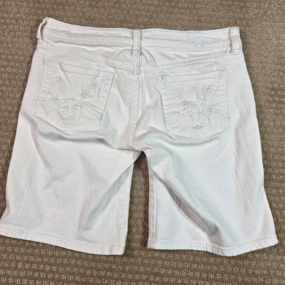 KUT from the‎ Kloth Catherine Boyfriend Short Size 4 White Denim KS734MB1N